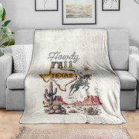 Texas Heritage Vintage Style Blanket Howdy Y’all and Lone Star State - Wonder Print Shop