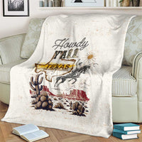 Texas Heritage Vintage Style Blanket Howdy Y’all and Lone Star State - Wonder Print Shop