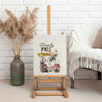 Texas Heritage Vintage Style Canvas Wall Art Howdy Y’all and Lone Star State - Wonder Print Shop