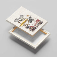 Texas Heritage Vintage Style Canvas Wall Art Howdy Y’all and Lone Star State - Wonder Print Shop