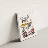 Texas Heritage Vintage Style Canvas Wall Art Howdy Y’all and Lone Star State - Wonder Print Shop