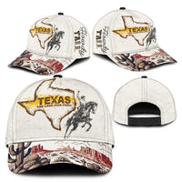 Texas Heritage Vintage Style Classic Cap Howdy Y’all and Lone Star State - Wonder Print Shop