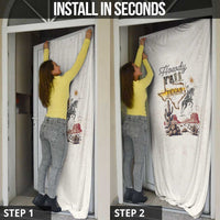 Texas Heritage Vintage Style Door Cover Howdy Y’all and Lone Star State - Wonder Print Shop