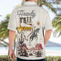 Texas Heritage Vintage Style Hawaiian Shirt Howdy Y’all and Lone Star State - Wonder Print Shop