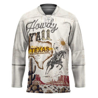 Texas Heritage Vintage Style Hockey Jersey Howdy Y’all and Lone Star State - Wonder Print Shop