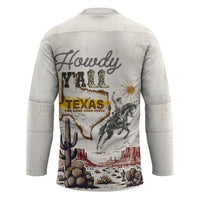 Texas Heritage Vintage Style Hockey Jersey Howdy Y’all and Lone Star State - Wonder Print Shop