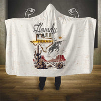 Texas Heritage Vintage Style Hooded Blanket Howdy Y’all and Lone Star State - Wonder Print Shop