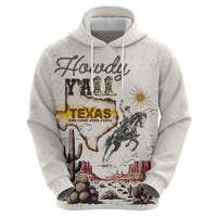 Texas Heritage Vintage Style Hoodie Howdy Y’all and Lone Star State - Wonder Print Shop
