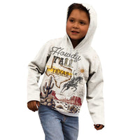 Texas Heritage Vintage Style Kid Hoodie Howdy Y’all and Lone Star State - Wonder Print Shop