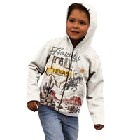 Texas Heritage Vintage Style Kid Hoodie Howdy Y’all and Lone Star State - Wonder Print Shop