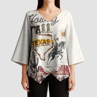 Texas Heritage Vintage Style Kimono Sleeve Blouse Howdy Y’all and Lone Star State - Wonder Print Shop