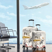 Texas Heritage Vintage Style Luggage Cover Howdy Y’all and Lone Star State - Wonder Print Shop