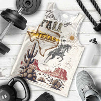 Texas Heritage Vintage Style Men Tank Top Howdy Y’all and Lone Star State - Wonder Print Shop