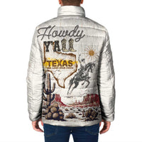 Texas Heritage Vintage Style Padded Jacket Howdy Y’all and Lone Star State - Wonder Print Shop