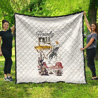 Texas Heritage Vintage Style Quilt Howdy Y’all and Lone Star State - Wonder Print Shop