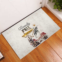 Texas Heritage Vintage Style Rubber Doormat Howdy Y’all and Lone Star State - Wonder Print Shop