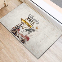Texas Heritage Vintage Style Rubber Doormat Howdy Y’all and Lone Star State - Wonder Print Shop