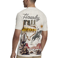 Texas Heritage Vintage Style Rugby Jersey Howdy Y’all and Lone Star State - Wonder Print Shop