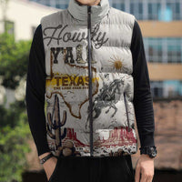 Texas Heritage Vintage Style Sleeveless Puffer Jacket Howdy Y’all and Lone Star State - Wonder Print Shop