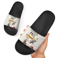 Texas Heritage Vintage Style Slide Sandals Howdy Y’all and Lone Star State - Wonder Print Shop