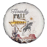 Texas Heritage Vintage Style Spare Tire Cover Howdy Y’all and Lone Star State - Wonder Print Shop