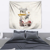 Texas Heritage Vintage Style Tapestry Howdy Y’all and Lone Star State - Wonder Print Shop