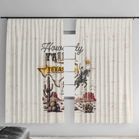 Texas Heritage Vintage Style Window Curtain Howdy Y’all and Lone Star State - Wonder Print Shop
