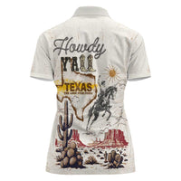 Texas Heritage Vintage Style Women Polo Shirt Howdy Y’all and Lone Star State - Wonder Print Shop