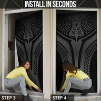 Hawaiian Kakau Art Tattoos Aquaman Style Door Cover Special Edition - Wonder Print Shop