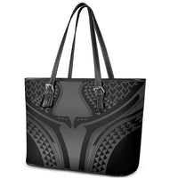 Hawaiian Kakau Art Tattoos Aquaman Style Leather Tote Bag Special Edition - Wonder Print Shop