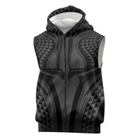 Hawaiian Kakau Art Tattoos Aquaman Style Sleeveless Zip Hoodie Special Edition - Wonder Print Shop