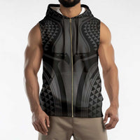 Hawaiian Kakau Art Tattoos Aquaman Style Sleeveless Zip Hoodie Special Edition - Wonder Print Shop