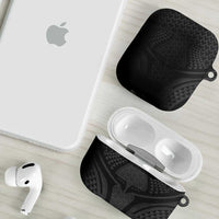 Hawaiian Kakau Art Tattoos Aquaman Style AirPods Case Black Version - Wonder Print Shop