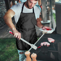 Hawaiian Kakau Art Tattoos Aquaman Style Apron Black Version - Wonder Print Shop