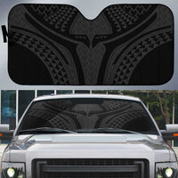 Hawaiian Kakau Art Tattoos Aquaman Style Auto Sun Shade Black Version - Wonder Print Shop