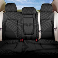 Hawaiian Kakau Art Tattoos Aquaman Style Back Car Seat Cover Black Version - Wonder Print Shop