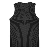 Hawaiian Kakau Art Tattoos Aquaman Style Basketball Jersey Black Version - Wonder Print Shop
