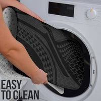 Hawaiian Kakau Art Tattoos Aquaman Style Bathroom Set Black Version - Wonder Print Shop