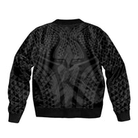 Hawaiian Kakau Art Tattoos Aquaman Style Bomber Jacket Black Version - Wonder Print Shop