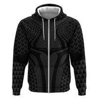 Hawaiian Kakau Art Tattoos Aquaman Style Hoodie Black Version - Wonder Print Shop