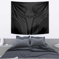 Hawaiian Kakau Art Tattoos Aquaman Style Tapestry Black Version - Wonder Print Shop