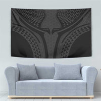 Hawaiian Kakau Art Tattoos Aquaman Style Tapestry Black Version - Wonder Print Shop