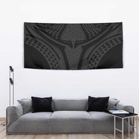 Hawaiian Kakau Art Tattoos Aquaman Style Tapestry Black Version - Wonder Print Shop