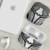 Hawaiian Kakau Art Tattoos Aquaman Style AirPods Case White Version - Wonder Print Shop