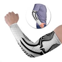 Hawaiian Kakau Art Tattoos Aquaman Style Arm Sleeves White Version - Wonder Print Shop