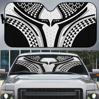 Hawaiian Kakau Art Tattoos Aquaman Style Auto Sun Shade White Version - Wonder Print Shop