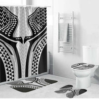 Hawaiian Kakau Art Tattoos Aquaman Style Bathroom Set White Version - Wonder Print Shop