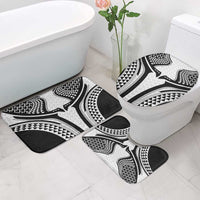 Hawaiian Kakau Art Tattoos Aquaman Style Bathroom Set White Version - Wonder Print Shop