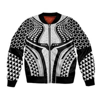 Hawaiian Kakau Art Tattoos Aquaman Style Bomber Jacket White Version - Wonder Print Shop