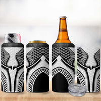 Hawaiian Kakau Art Tattoos Aquaman Style 4 in 1 Can Cooler Tumbler White Version - Wonder Print Shop